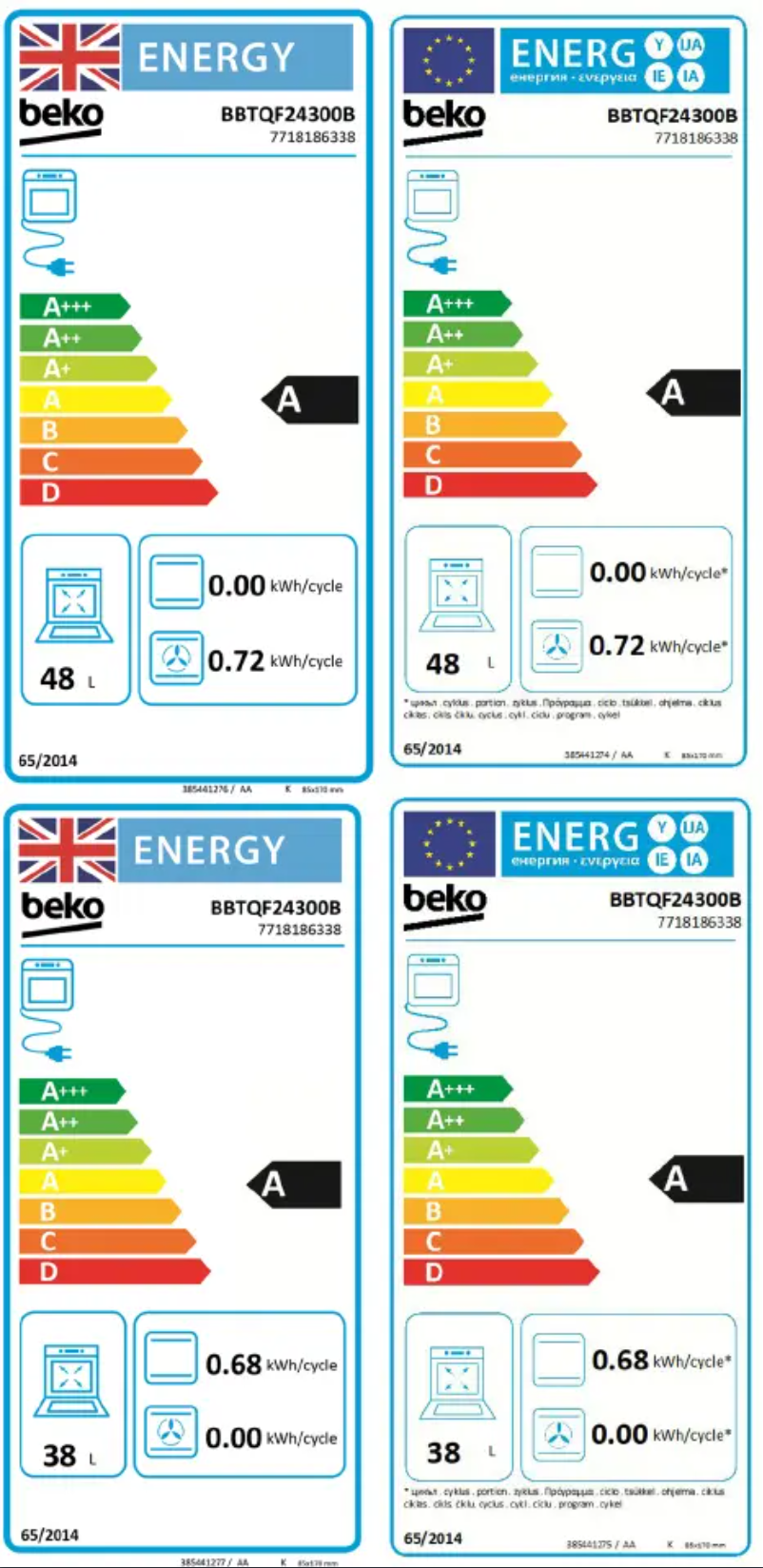 Page 1 of the manual User Manual Beko BBTQF24300