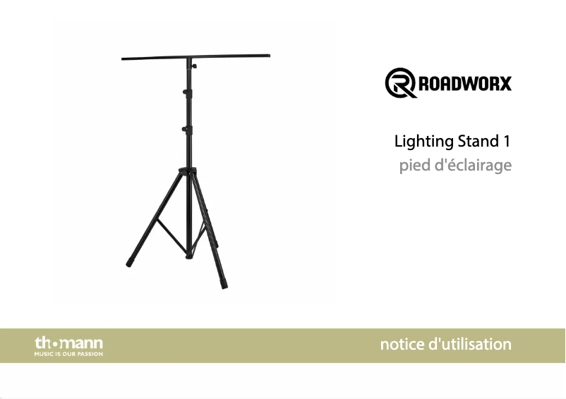 Image de la première page du manuel de l'appareil Lighting Stand 1