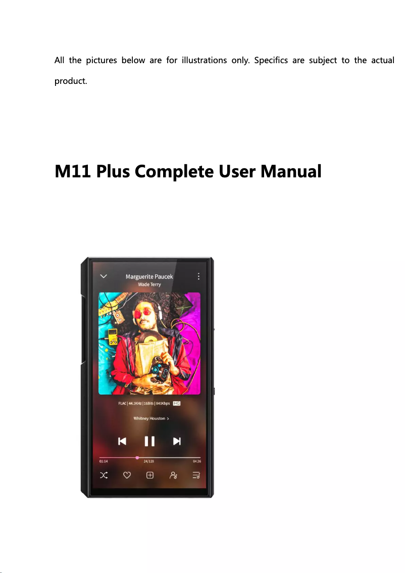 First page image of the manual for M11 Plus