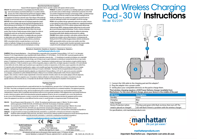 First page image of the manual for 102209