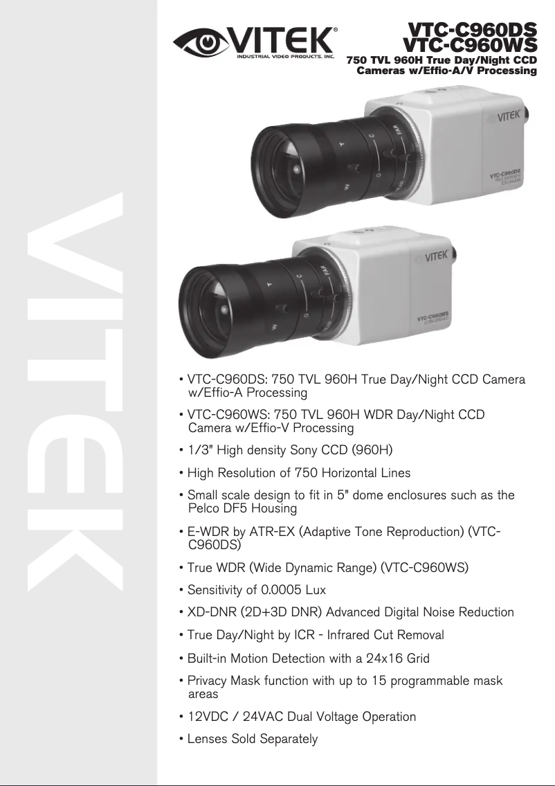 Page 1 of the manual User Manual Vitek VTC-C960WS
