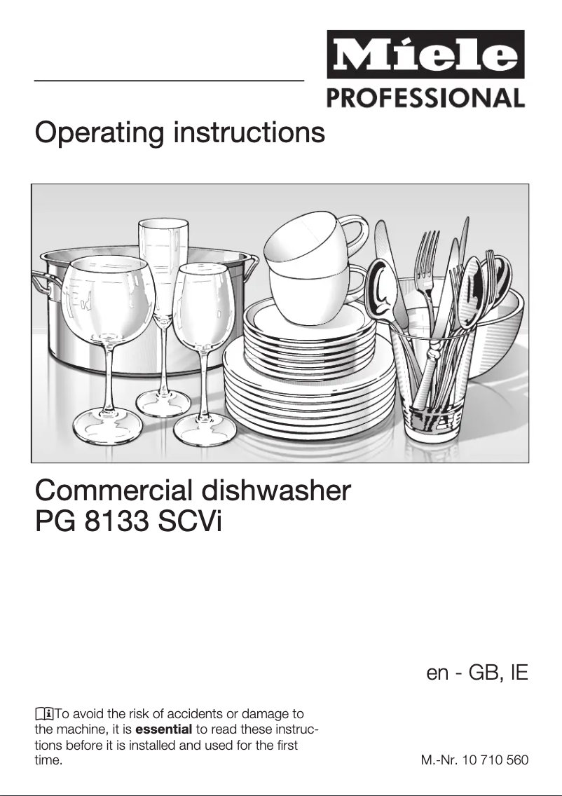 First page image of the manual for Profiline PG 8133 SCVi