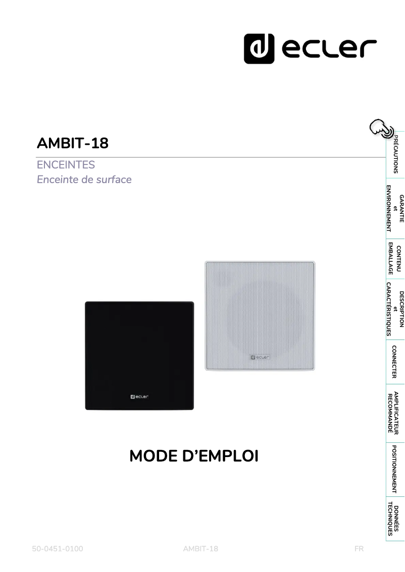 Image de la première page du manuel de l'appareil AMBIT-18