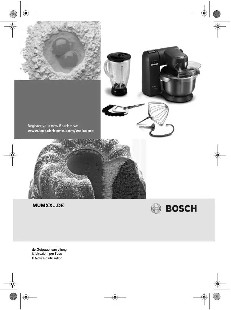 Page 1 of the manual User Manual Bosch MUMX30GXDE