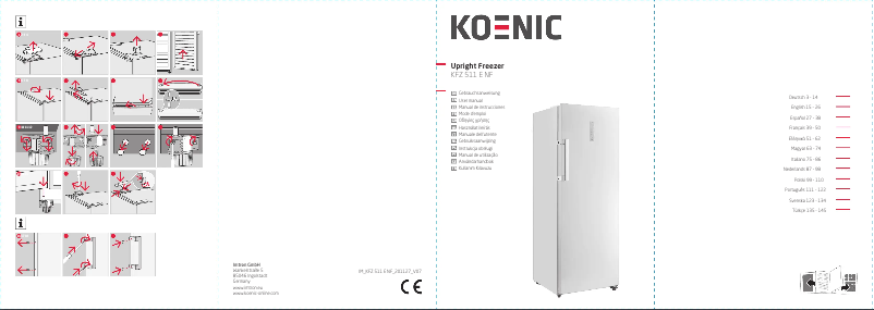 Page 1 of the manual User Manual Koenic KFZ 511 E NF