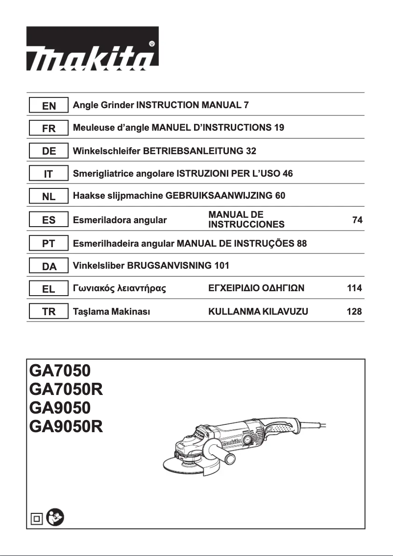 First page image of the manual for GA9050