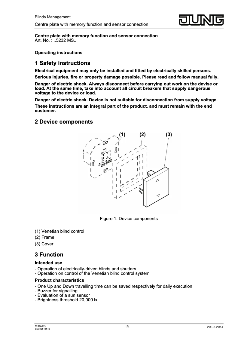 First page image of the manual for A5232MSCH
