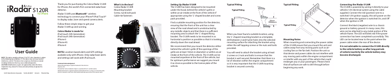 Page 1 de la notice Manuel utilisateur Cobra iRadar S120R