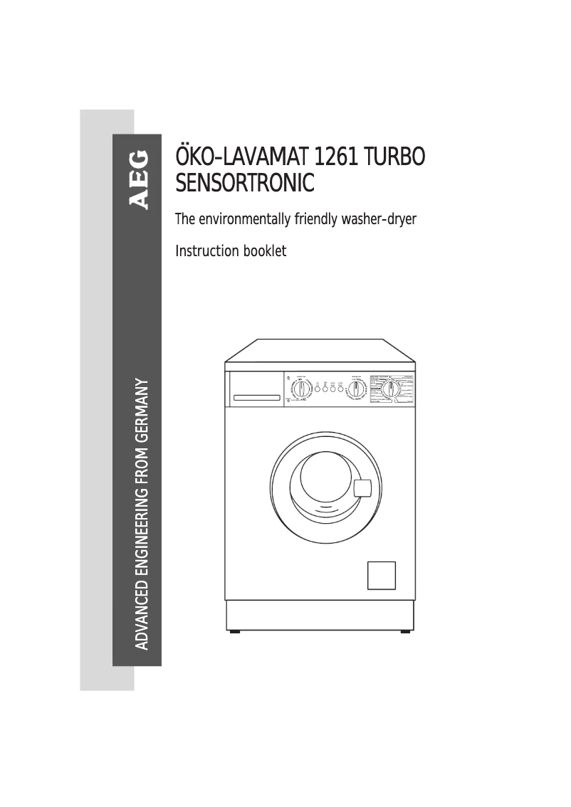First page image of the manual for Lavamat 1261 Turbo Sen