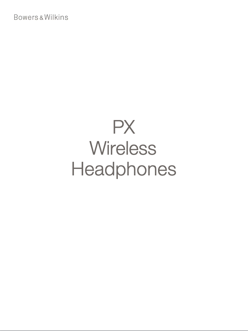 Page 1 of the manual User Manual Bowers & Wilkins PX