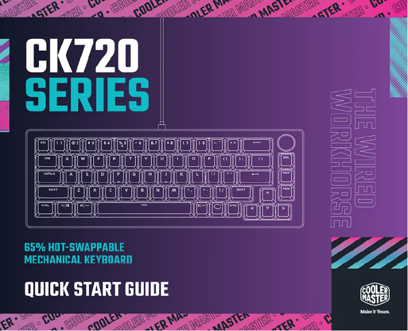 First page image of the manual for CK720