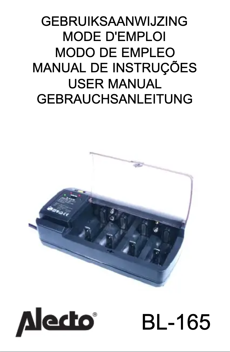 Image de la première page du manuel de l'appareil BL-165