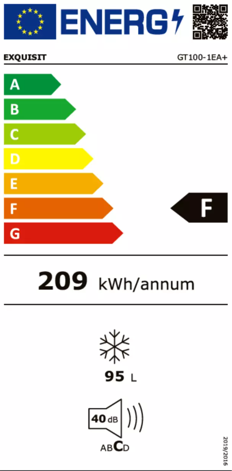 Page 1 of the manual User Manual Exquisit GT100-1EA+