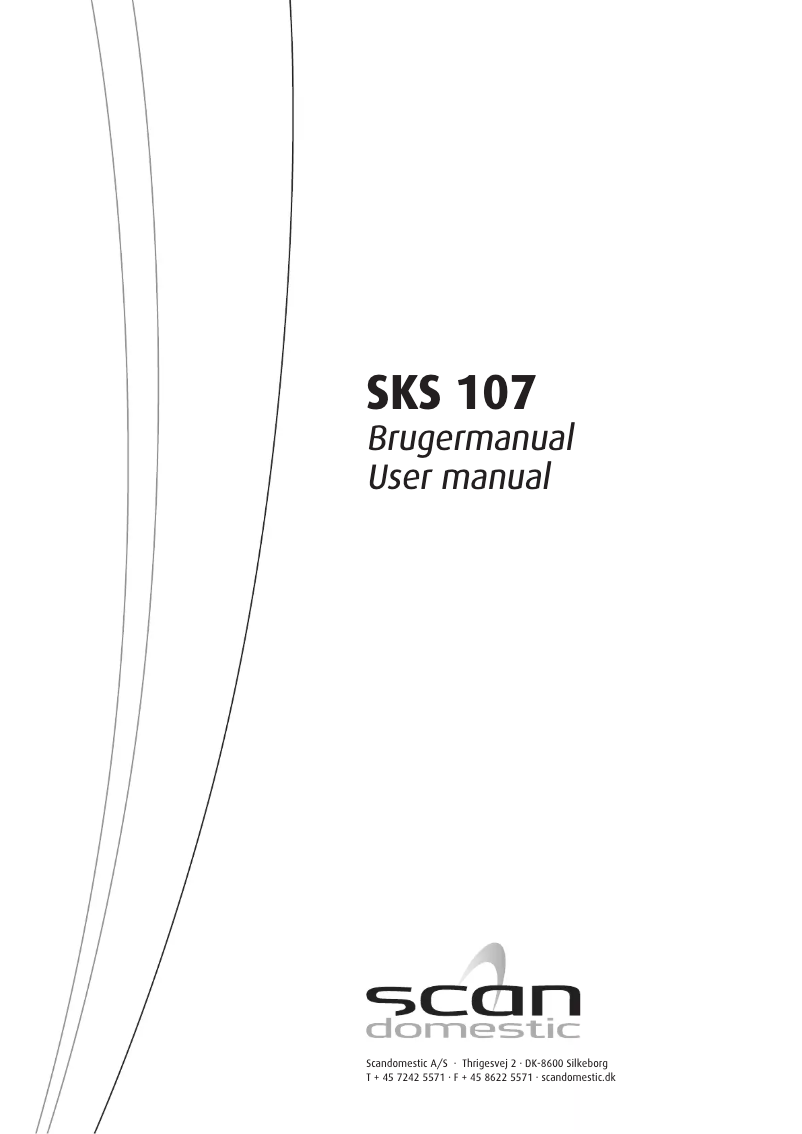 Page 1 of the manual User Manual Scandomestic SKS 107