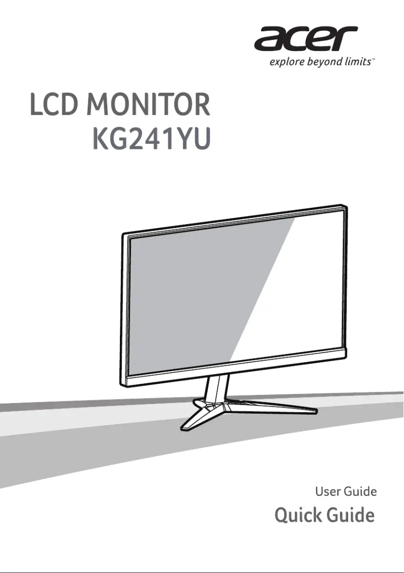 First page image of the manual for KG241YU