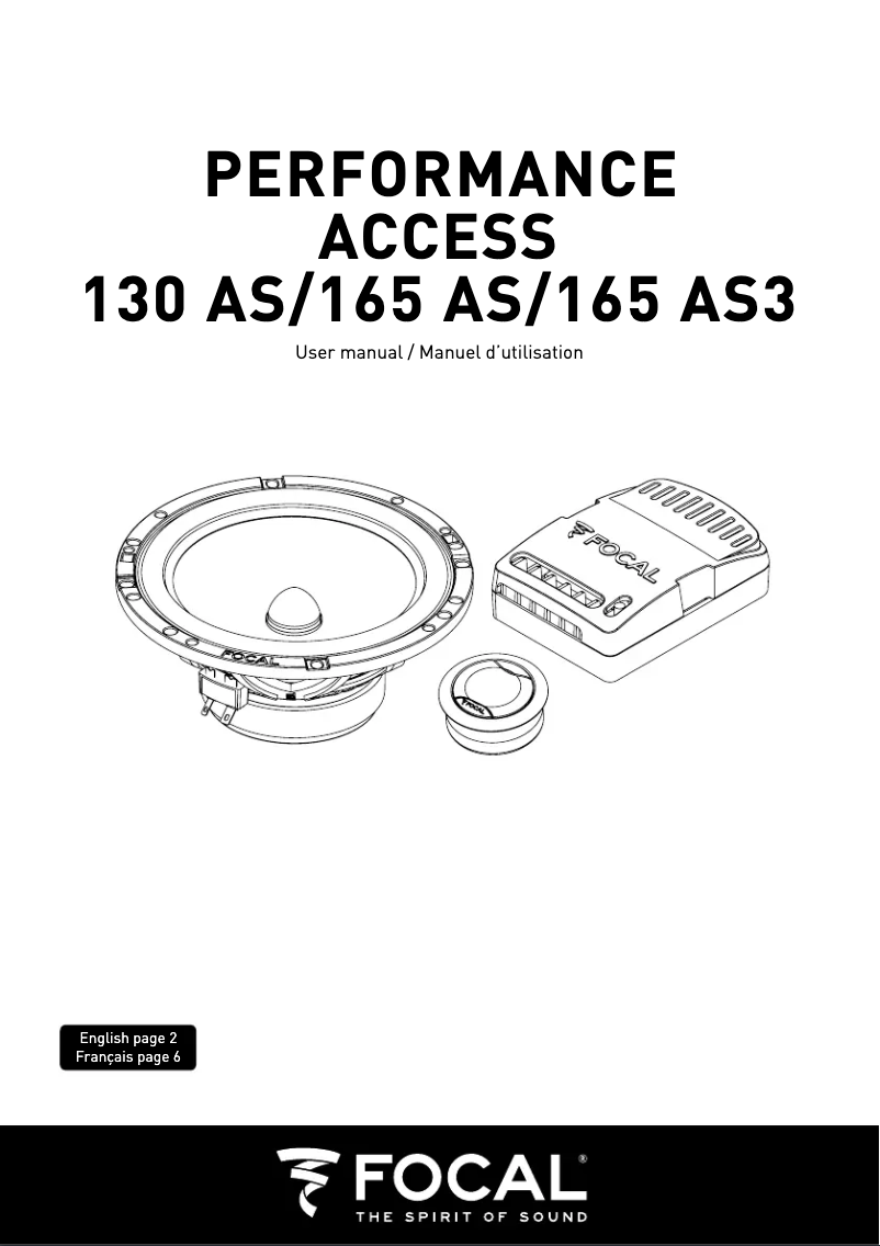First page image of the manual for 130 AS