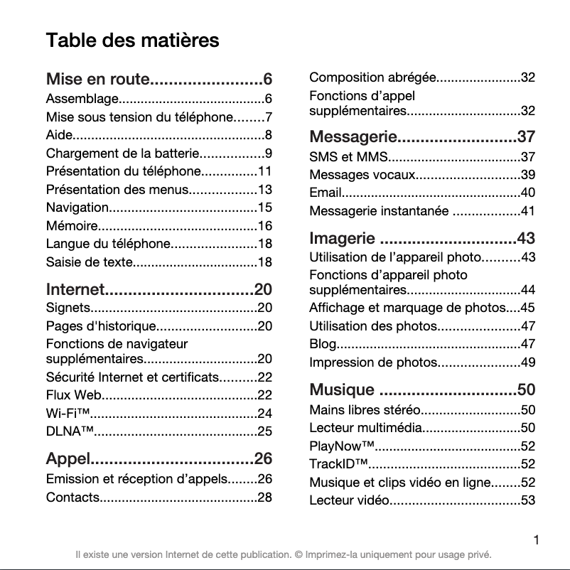 First page image of the manual for G705