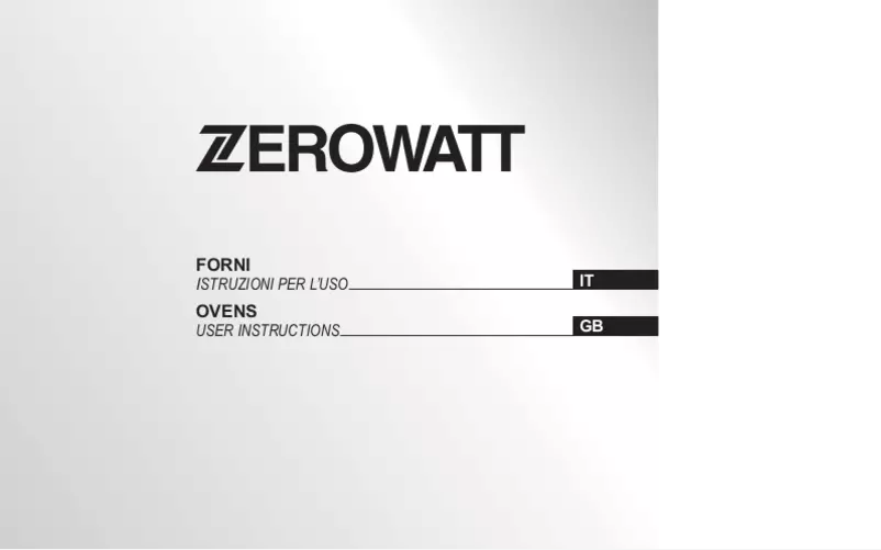 Page 1 of the manual User Manual Zerowatt ZFFS302NX