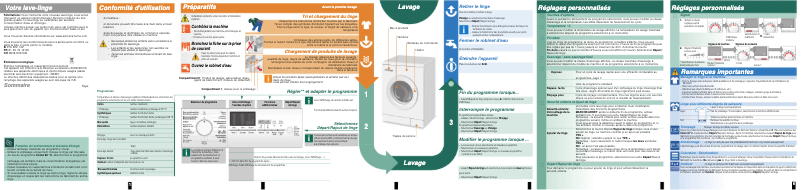 First page image of the manual for WM14E465FG