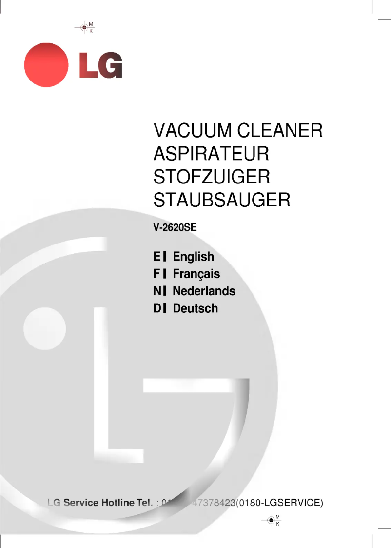 Page 1 of the manual User Manual LG VT2620DE