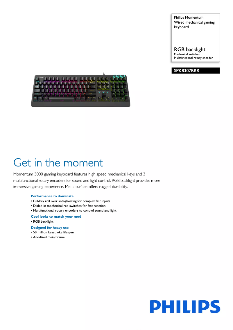 First page image of the manual for SPK8307