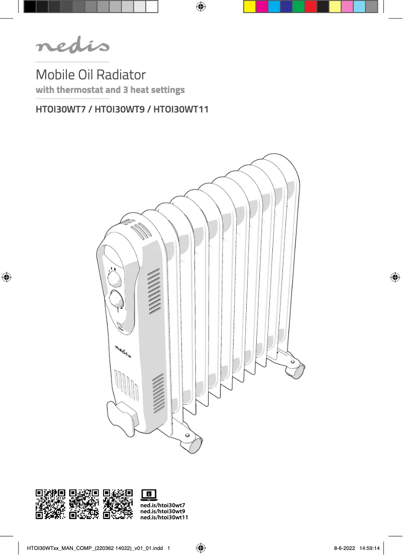 Page 1 of the manual User Manual Nedis HTOI30WT11