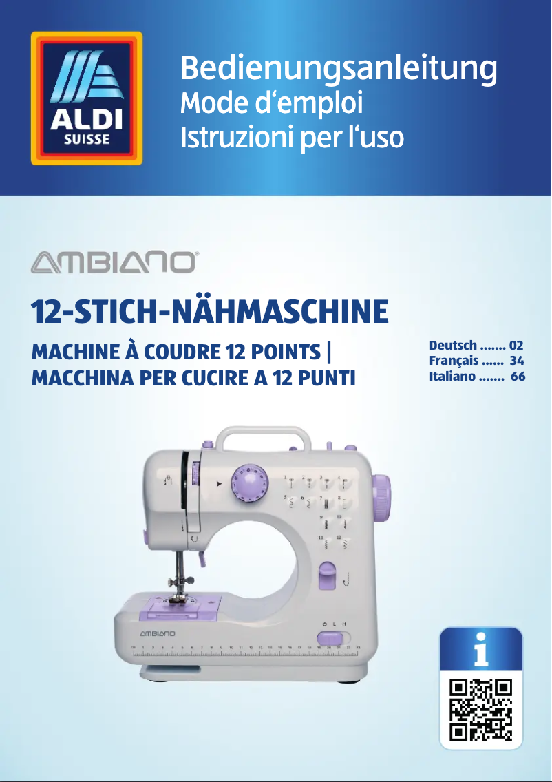 Page 1 of the manual User Manual Ambiano GT-SF-NMS-01