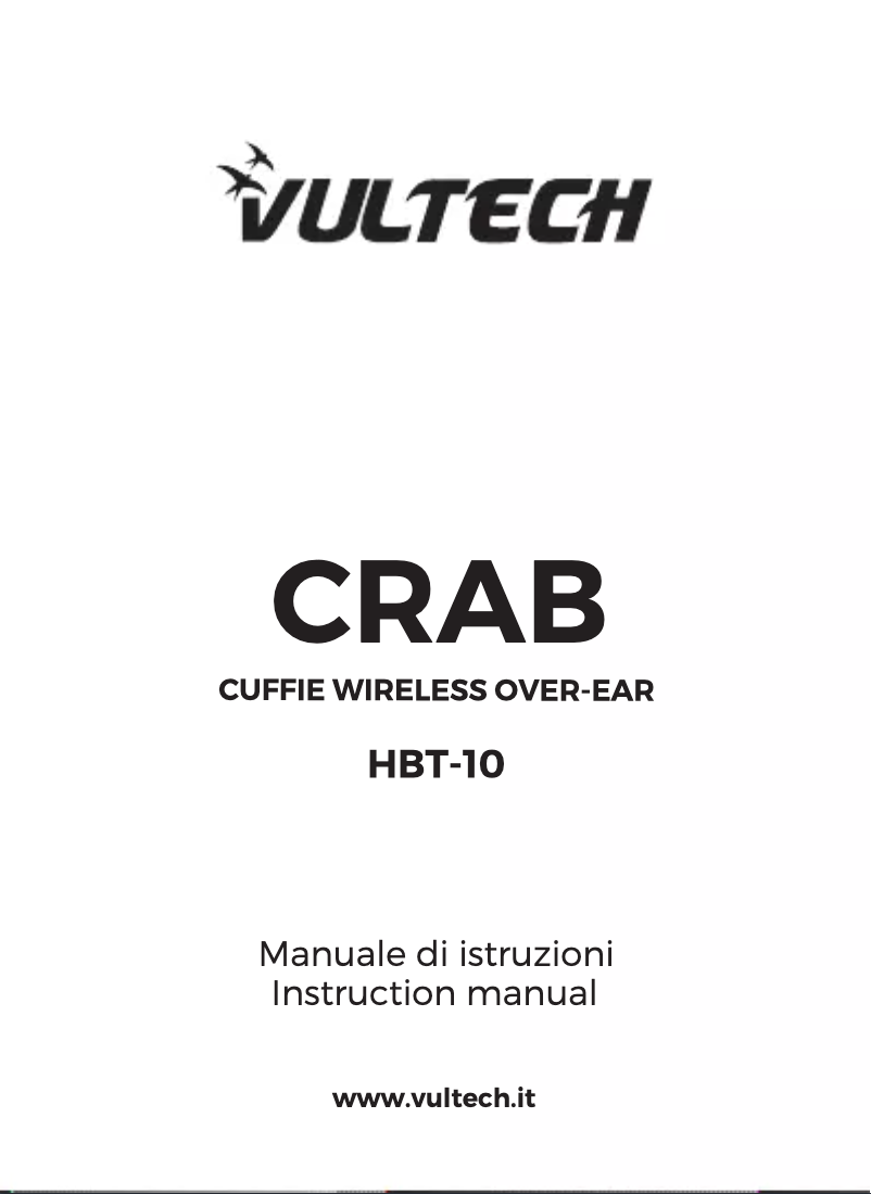 Page 1 of the manual User Manual Vultech HBT-10