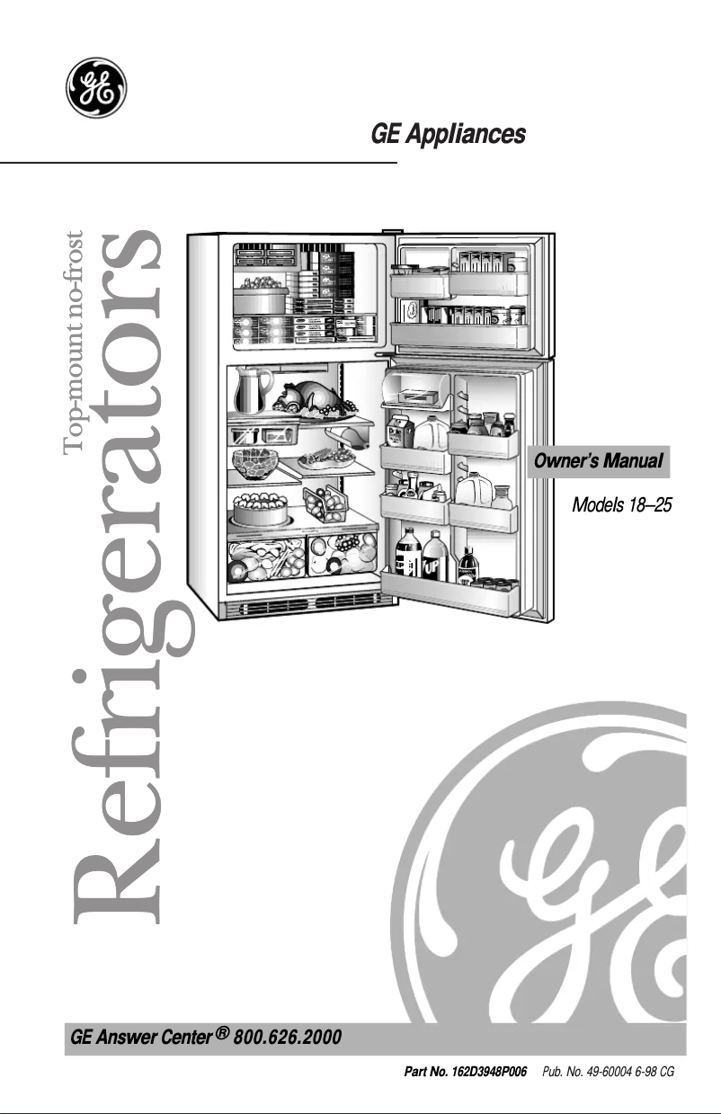 First page image of the manual for Profile TBX22PIBBB