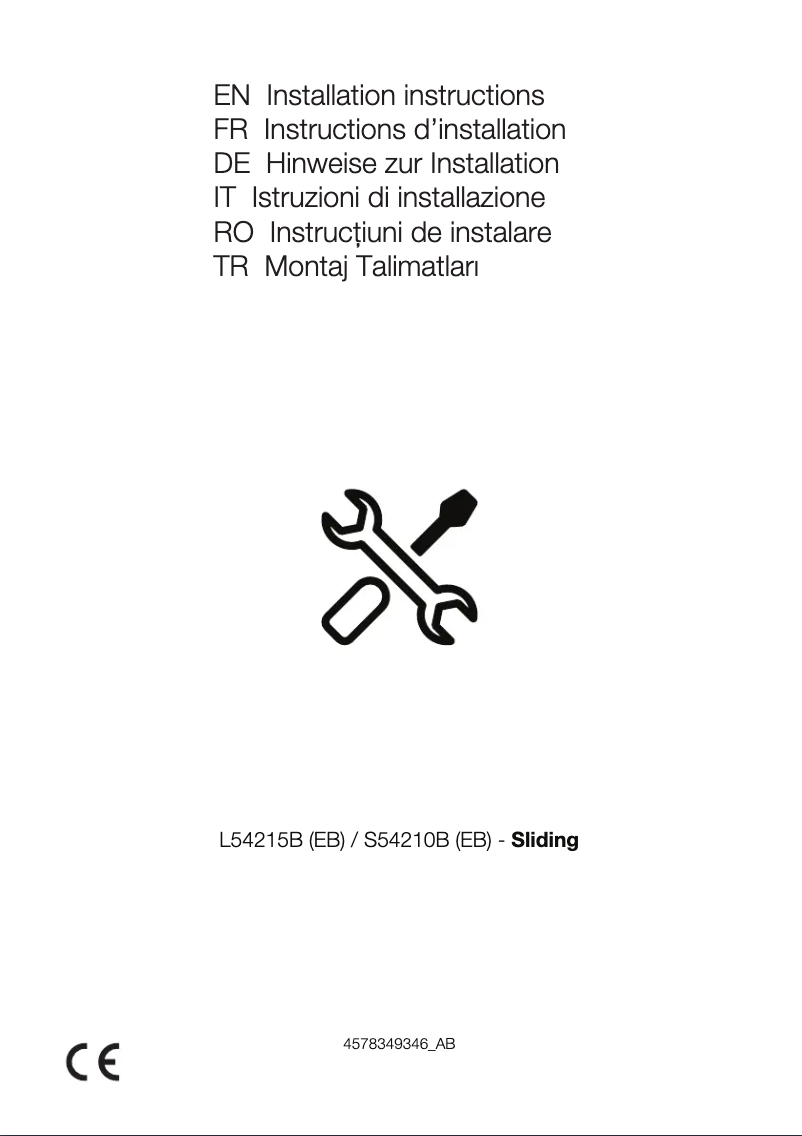 First page image of the manual for BSSA210K3SN