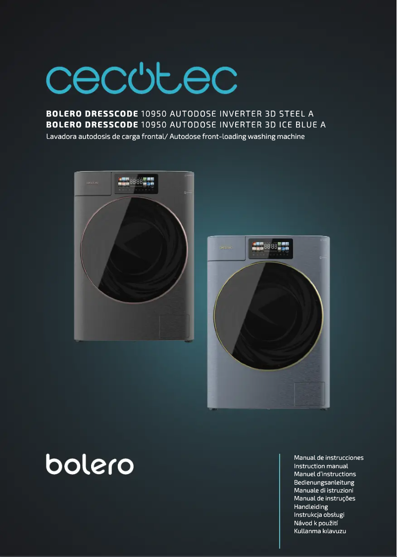Page 1 of the manual User Manual Cecotec Bolero DressCode 10950