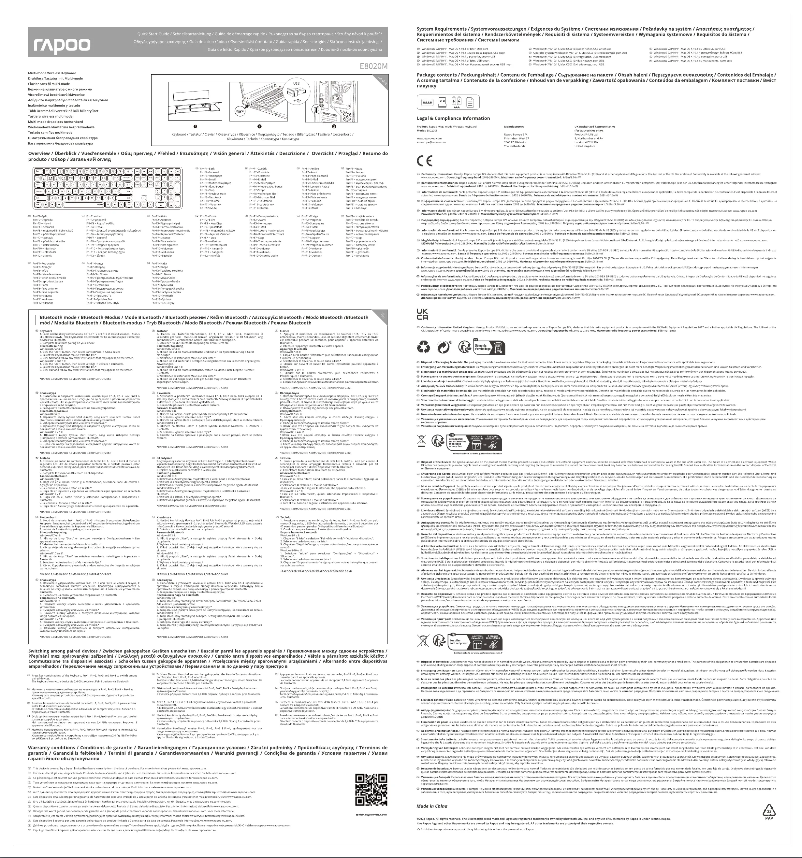 Page 1 of the manual User Manual Rapoo E8020M