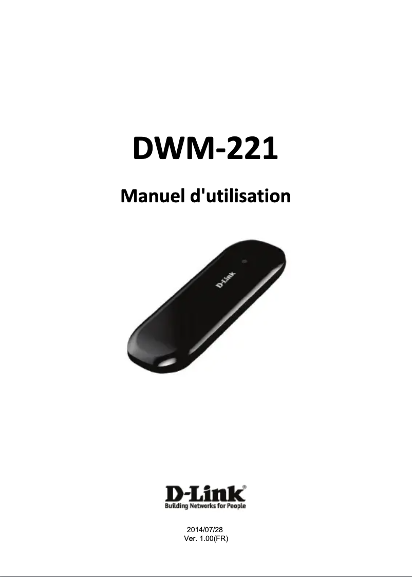 First page image of the manual for DWM-221