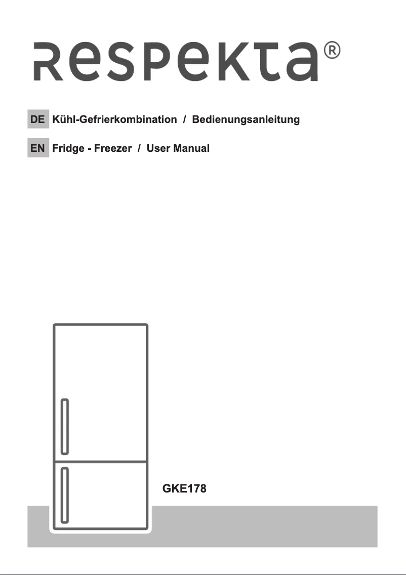First page image of the manual for Harri GKE178