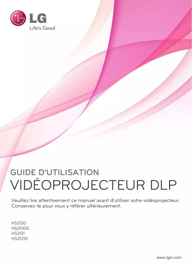 Page 1 of the manual User Manual LG HS201G