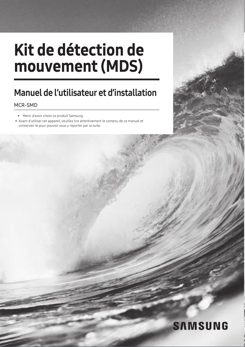 First page image of the manual for MCR-SMD