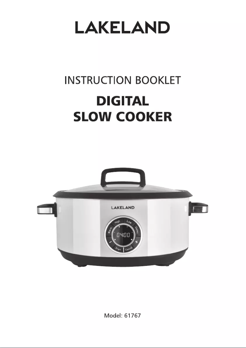 First page image of the manual for 61767