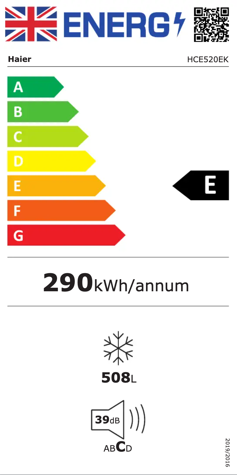 First page image of the manual for HCE520EK