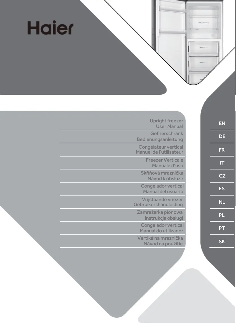Page 1 of the manual User Manual Haier H2F-385WD