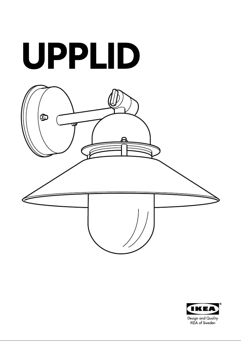 Page 1 of the manual User Manual Ikea UPPLID