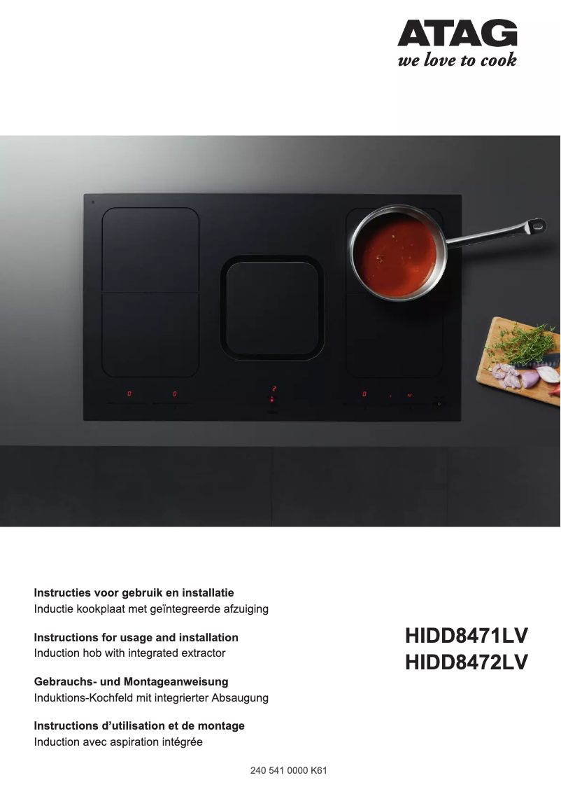 First page image of the manual for HIDD8472LV