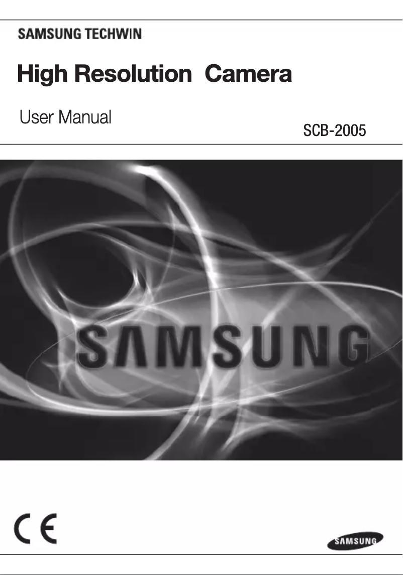 Page 1 of the manual User Manual Hanwha SCB-2005PD