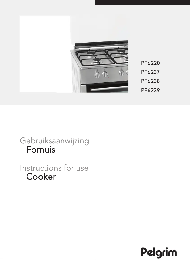 First page image of the manual for PF6237