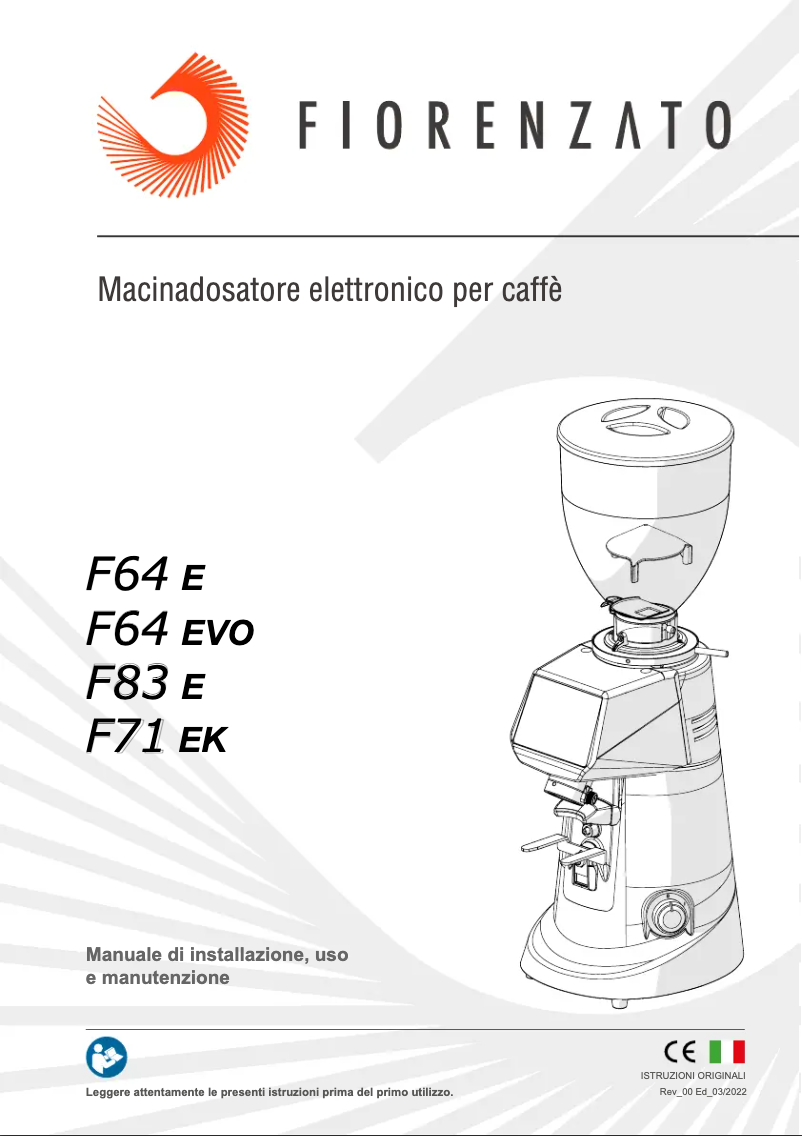 First page image of the manual for F71 EK