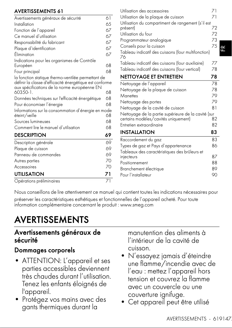 First page image of the manual for CX103GMBL