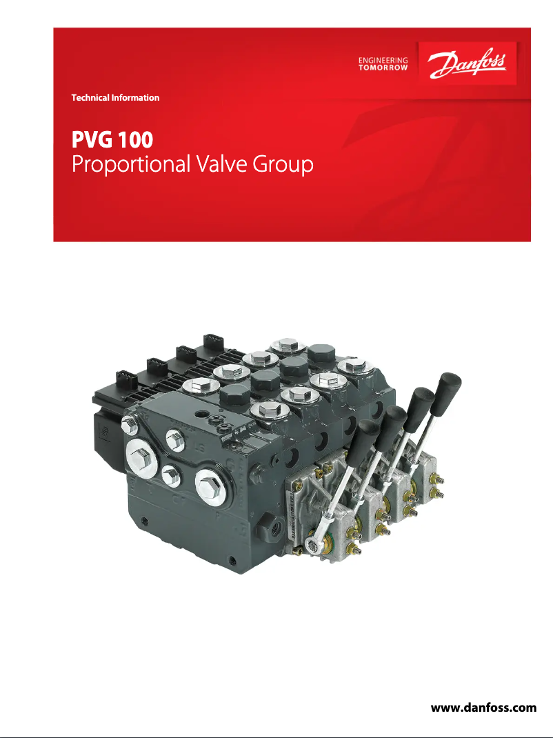 Page 1 of the manual User Manual Danfoss PVG 100