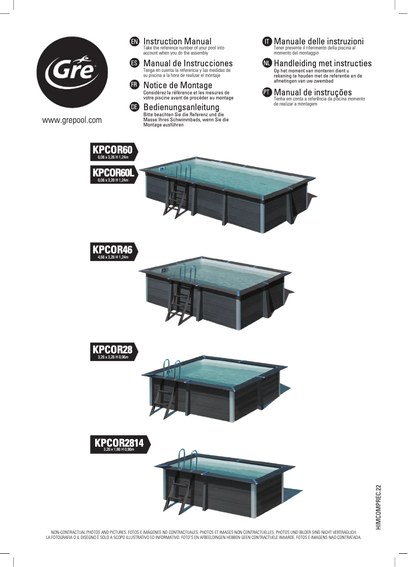 Image de la première page du manuel de l'appareil KPCOR46
