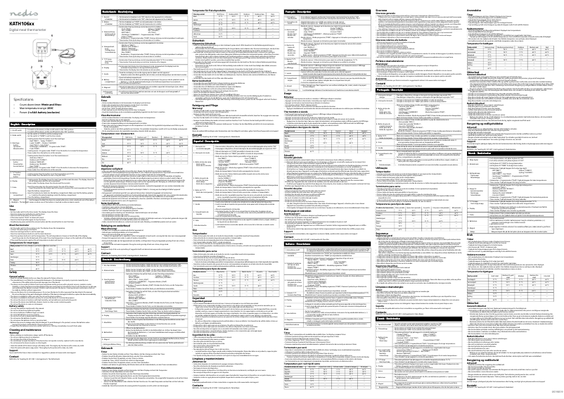 First page image of the manual for KATH106SI