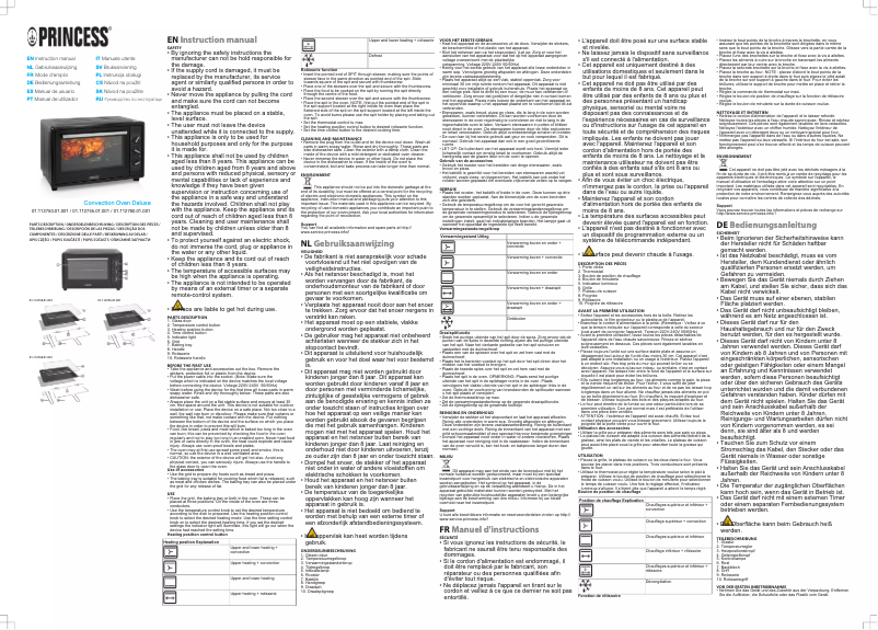 Page 1 of the manual User Manual Princess 112760