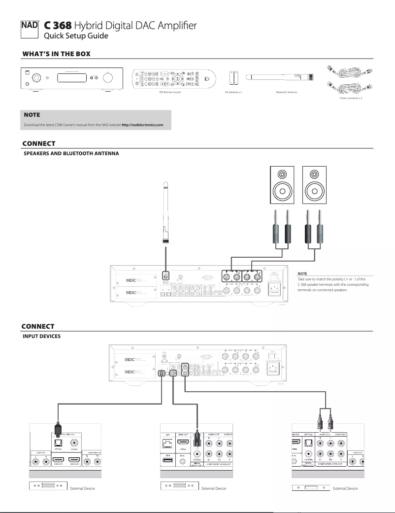 First page image of the manual for C 368